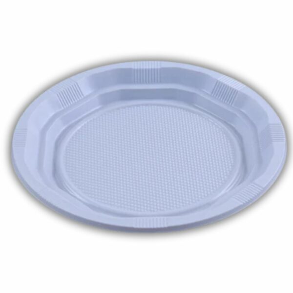 40 Small 7inch Classic White Plastic Plates